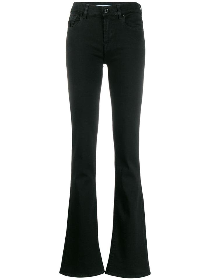 7 For All Mankind Flared Jeans - Black