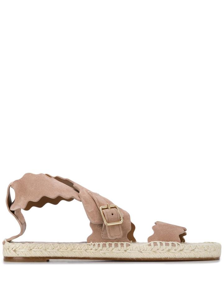Chloé Lauren Espadrille Sandals - Pink