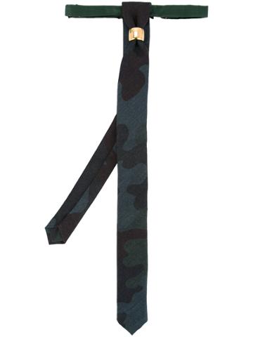 Cor Sine Labe Doli Metal Ring Skinny Tie - Green