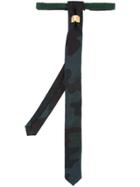 Cor Sine Labe Doli Metal Ring Skinny Tie - Green