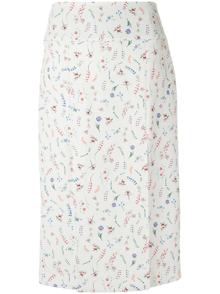 Olympiah - Printed Pencil Skirt - Women - Polyester/spandex/elastane - 42, White, Polyester/spandex/elastane