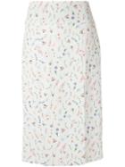 Olympiah - Printed Pencil Skirt - Women - Polyester/spandex/elastane - 42, White, Polyester/spandex/elastane