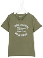 Zadig & Voltaire Kids - Print T-shirt - Kids - Cotton - 6 Yrs, Green