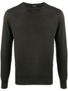 Dell'oglio Knitted Crew-neck Jumper - Brown