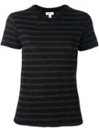Vince Striped T-shirt, Women's, Size: Small, Black, Cotton