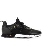 Emporio Armani Studded Sneakers - Black