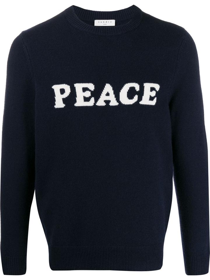 Sandro Paris Peace Jumper - Blue