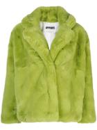 Apparis Manon Short Faux-fur Coat - Green