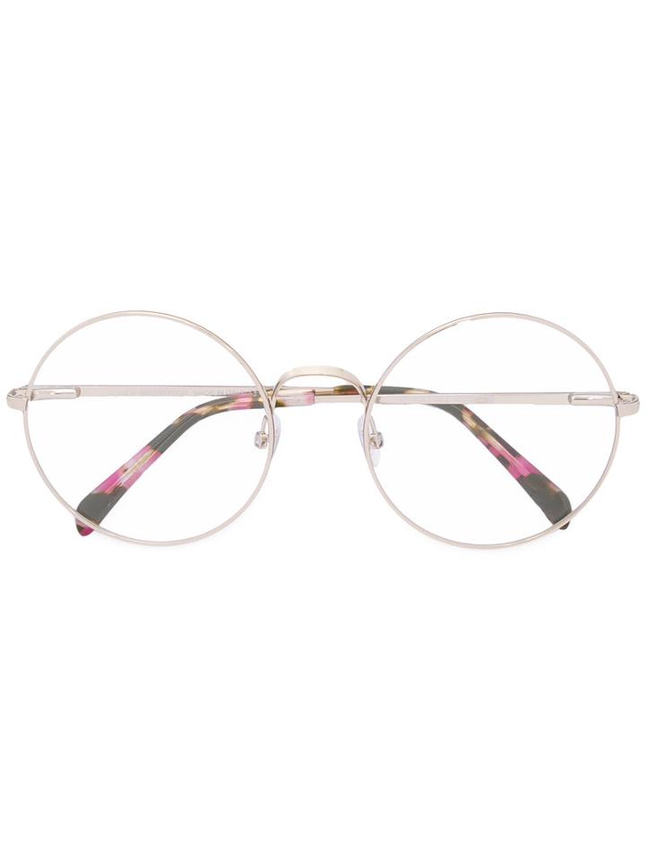 Emilio Pucci Round Frame Glasses, Pink/purple, Acetate/metal
