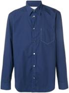 Maison Margiela Plain Button Shirt - Blue