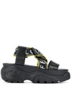 Buffalo Platform Sandals - Black
