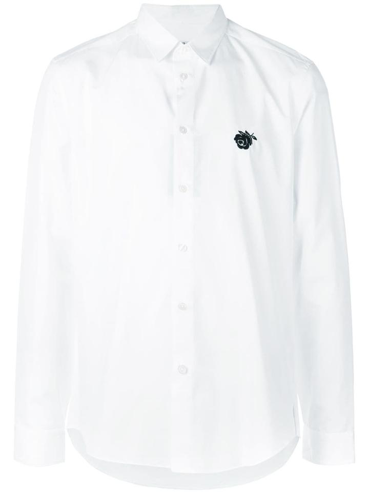Kenzo Embroidered Rose Shirt - White