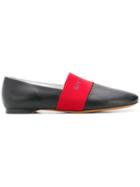 Givenchy Bedford Elastic Band Slippers - Black