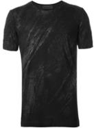 Diesel Black Gold Brush Stroke Print T-shirt, Men's, Size: Xs, Viscose