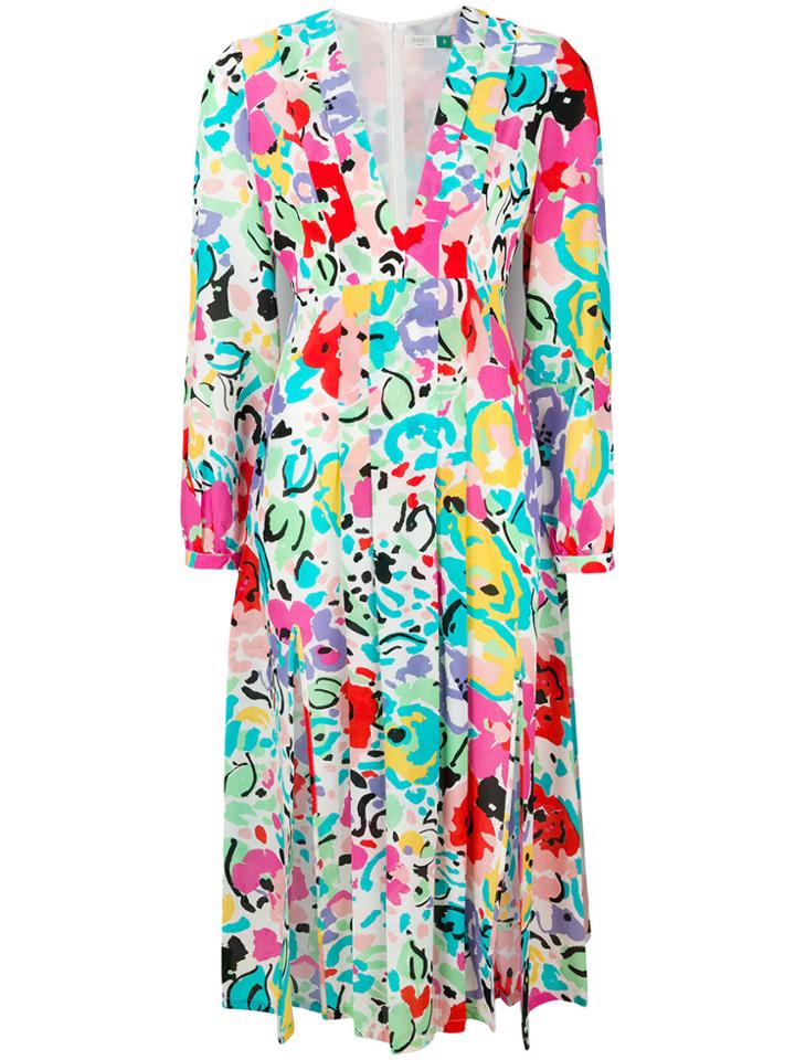 Rixo London Camilla Floral Flared Dress - Multicolour