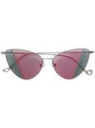 Eyepetizer Cat Eye Sunglasses - Metallic