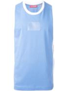 Gosha Rubchinskiy Sleeveless T-shirt, Men's, Size: M, Blue, Cotton/polyester/polyurethane