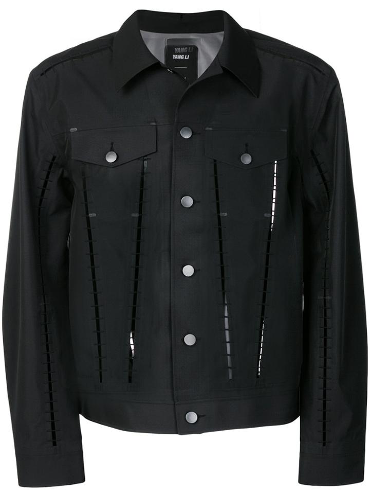 Yang Li Cut-out Detail Shirt Jacket - Black