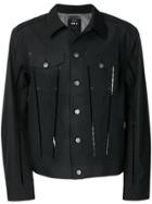 Yang Li Cut-out Detail Shirt Jacket - Black