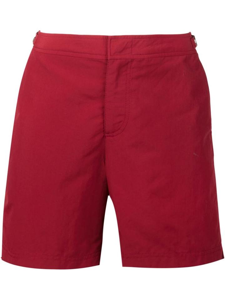 Orlebar Brown Mid-length Swim Shorts, Men's, Size: 34, Red, Polyamide