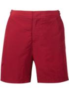 Orlebar Brown Mid-length Swim Shorts, Men's, Size: 34, Red, Polyamide