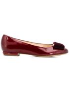 Hogl Front Bow Ballerinas - Red