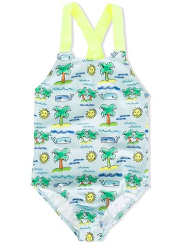 Stella Mccartney Kids - Sunnee Swimsuit - Kids - Polyamide/polyester/spandex/elastane - 6 Yrs, Blue