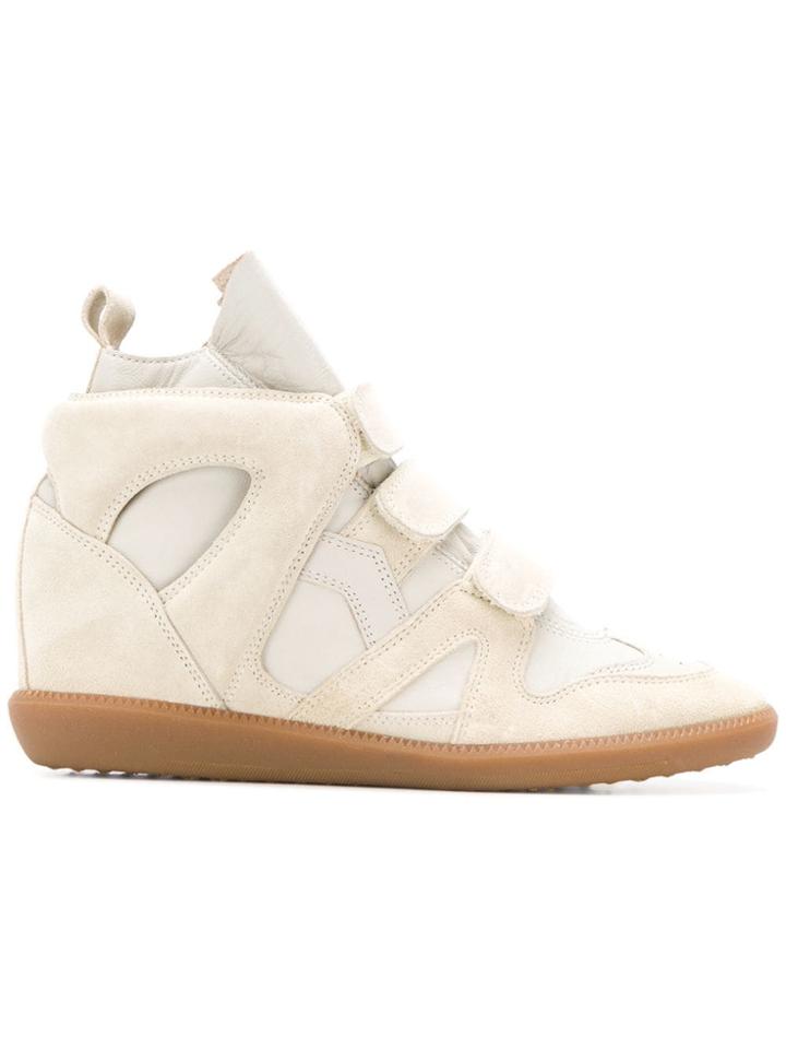 Isabel Marant Hi-top Velcro Sneakers - Neutrals