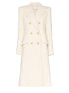 Alexandre Vauthier Structured Double-breasted Coat - White