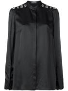 Alexander Mcqueen Bead Embellished Shirt - Black