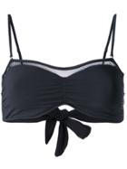 Stella Mccartney Net Insert Bandeau Bikini Top - Grey