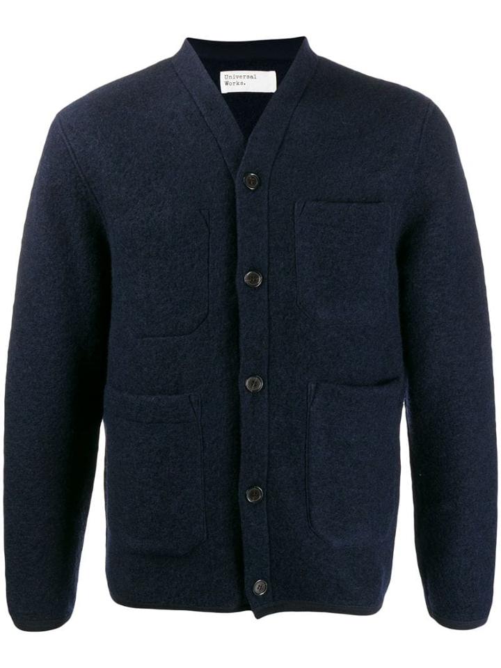 Universal Works Buttoned Front Jacket - Blue