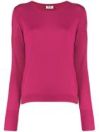 Liu Jo Embellished Sleeve Knit Sweater - Pink