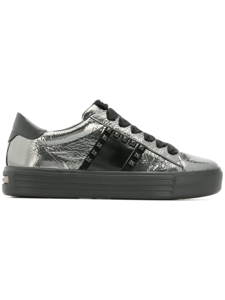 Kennel & Schmenger Studded Lace-up Sneakers - Metallic