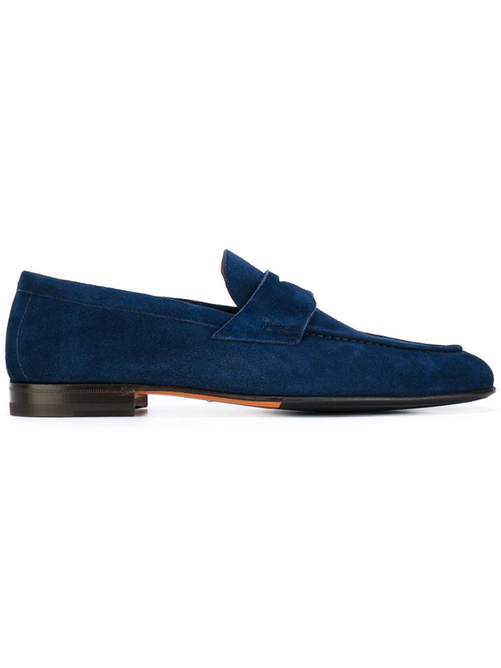 Santoni Classic Loafers - Blue