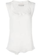 Etro Ruffle Trim Vest - White