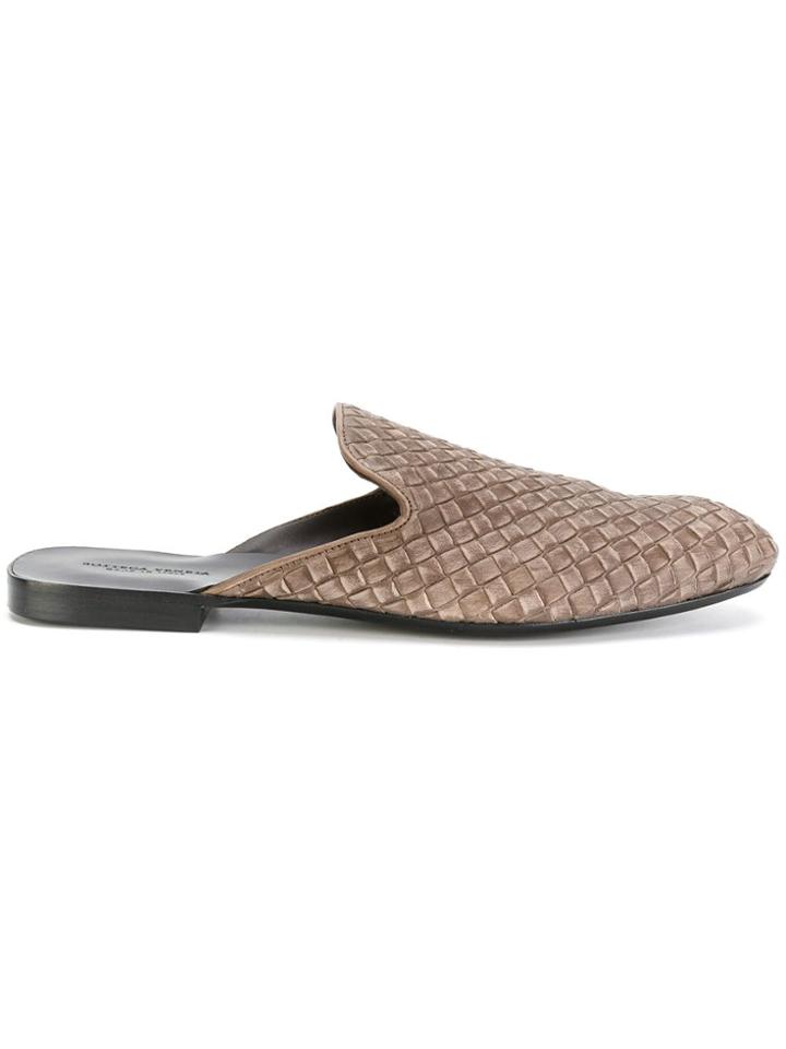 Bottega Veneta Woven Slippers - Neutrals
