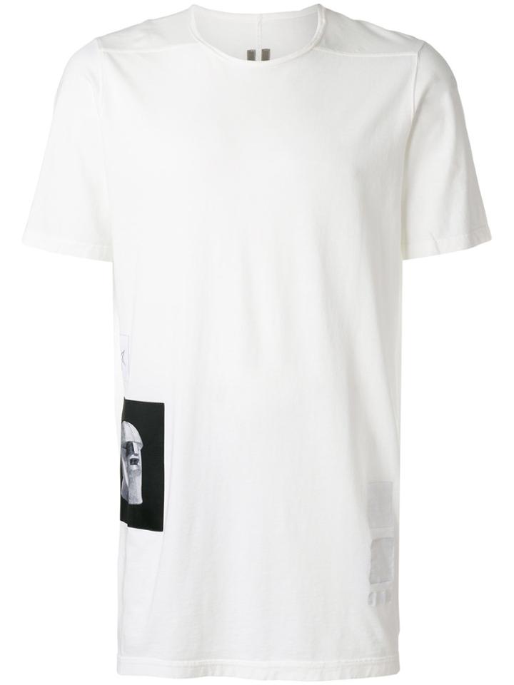 Rick Owens Drkshdw Printed Patch T-shirt - White