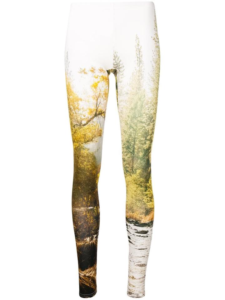 R13 Woodland Print Leggings - White