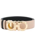 Salvatore Ferragamo Double Gancio Buckle Belt - Nude & Neutrals