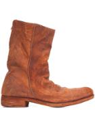 A Diciannoveventitre Double Zipper Boots - Brown
