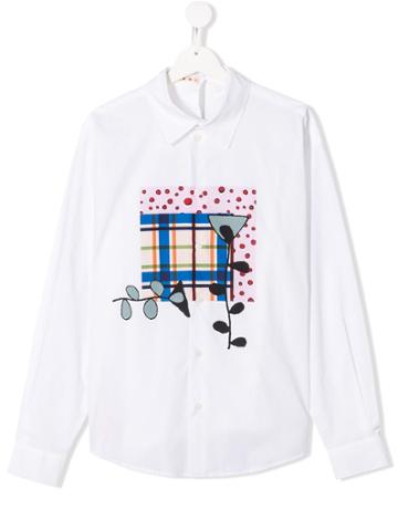 Marni Kids White Graphic Shirt