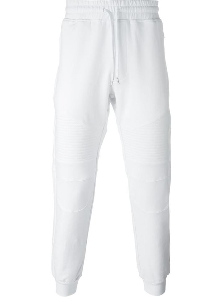 Stampd Track Pants, Men's, Size: L, White, Cotton/spandex/elastane