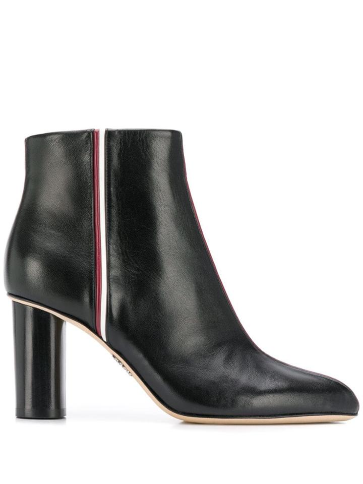 Rodo Side Stripe Ankle Boots - Black