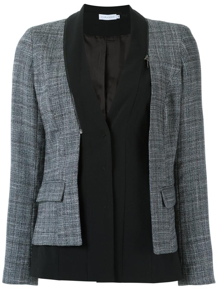 Mara Mac Layered Blazer - Black