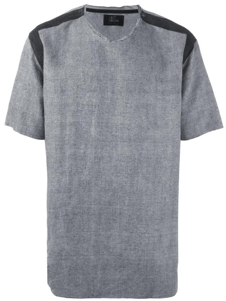 Neil Barrett Geometric Detail Striped T-shirt - Black