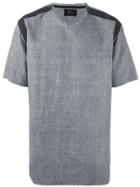 Neil Barrett Geometric Detail Striped T-shirt - Black