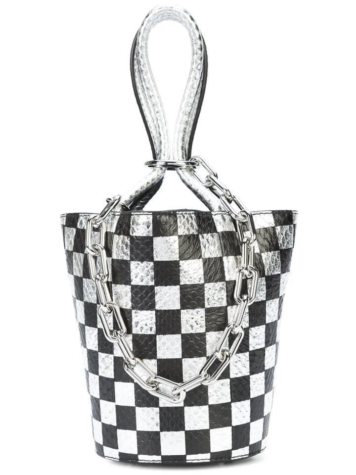 Alexander Wang Checkered Bucket Bag - Metallic