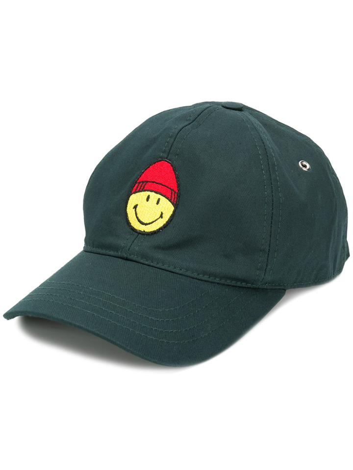 Ami Alexandre Mattiussi Smiley Baseball Cap - Green
