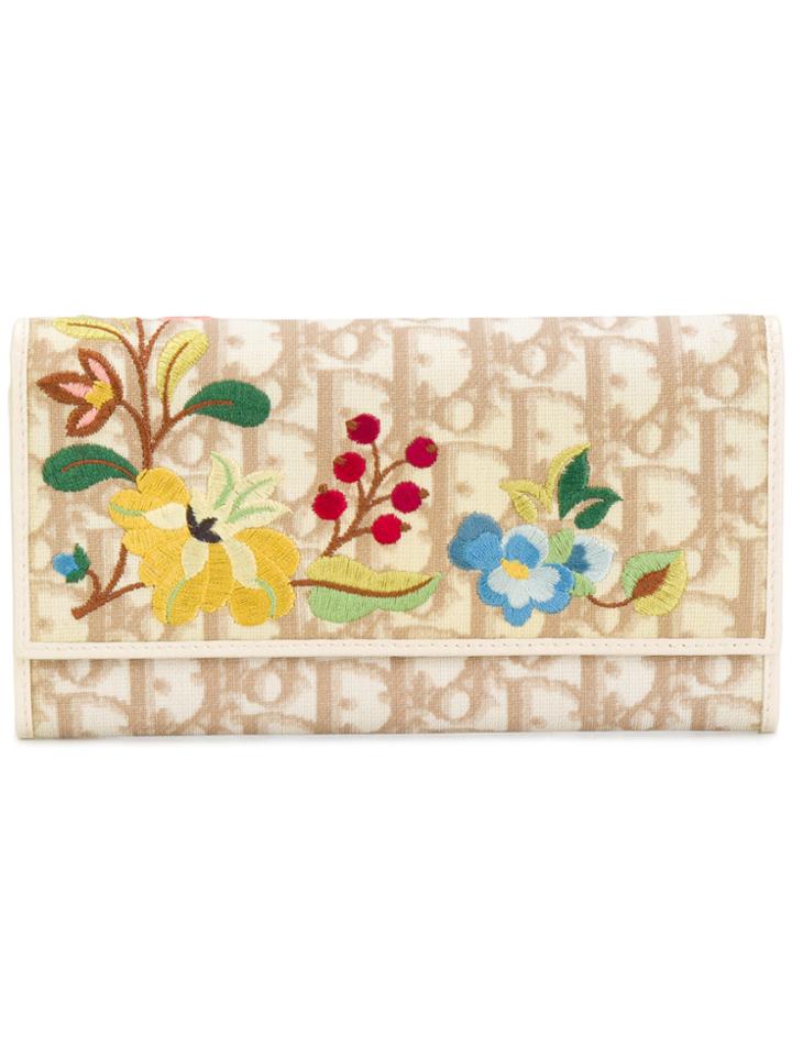 Christian Dior Vintage Trotter Folding Wallet - Nude & Neutrals